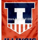 r Illinois Fighting Illini House Logo American Outdoor Indoor  Flag 3X5 FT