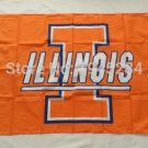 Illinois Fighting Illini Flag Banner 002 Brass Grommets New 3x5ft Polyester 9518