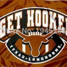Texas Get Hooked Longhorns Flag New 3x5ft 150x90cm Polyester Flag Banner