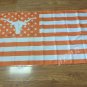 Texas_Longhorns logo flag with us stripes Banner 100D Polyester Flag 3X5FT