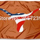 Texas UT Longhorns USA Flag 3x5FT  Polyester brass grommets custom66