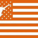 Texas_Longhorns logo flag with us stripes 3ftx5ft Flag metal Grommets