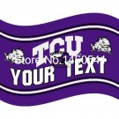 TCU Horned Frogs YOUR TEXT Flag 3ft x 5ft Polyester Banner Flying