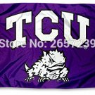 TCU Horned Frogs TCU University Flag 3x5FT Polyester brass grommets custom66