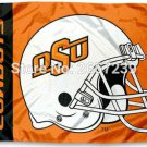 Oklahoma State Cowboys College Helmet Flag 3x5FT  Polyester brass grommets