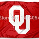 Oklahoma Sooners OU Nation RED flag150X90CM Banner 100D Polyester flag brass