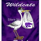 Kansas State Wildcats New Baby Garden House College Large Outdoor Flag 3ft x 5ft