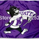 Kansas State Wildcats Vintage Flag 3x5 FT 100D Polyester Custom flag grommets