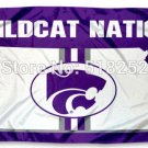 ansas State Wildcats Wildcat Nation Flag 3x5 FT 100D Polyester Custom flag
