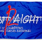 Kansas Jayhawks Big 12 Men's 2016 Champions Large Outdoor Flag 3x5 FT