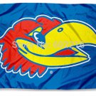 College University of Kansas Jayhawks Flag KU Big Jay Large Flag 3FTX 5FT