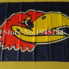 Kansas Jayhawks Flag  3x5ft 150x90cm 100D Polyester Flag Banner, free shipping