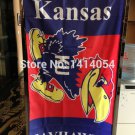 Kansas Jayhawks Flag 150X90CM  3X5FT Banner 100D Polyester grommets custom009