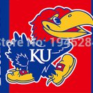 kansas Jayhawks Wordmark Flag Banner New 3x5FT 90x150CM Polyester