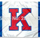 Kansas Jayhawks K Tailgating Nation Banner College Flag 3X5FT 100D Polyester
