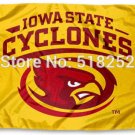 Iowa State Cyclones ISU Gold Flag 3x5 FT 100D Polyester Custom flag grommets 603