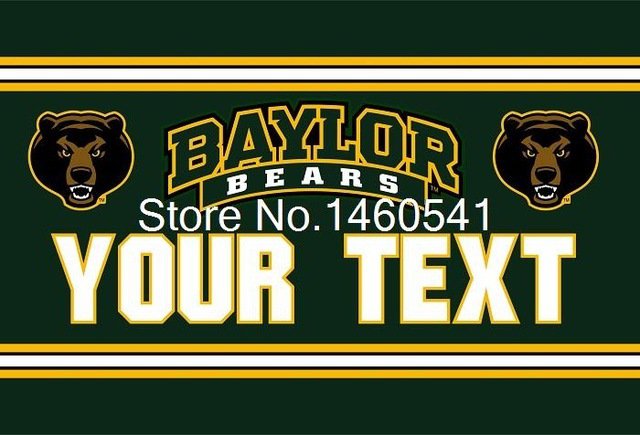 Baylor Bears Flag 3ft x 5ft Polyester  Flying Size No.4 90x 150 cm QingQing Flag