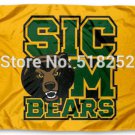 Baylor Bears Sic Em Bears Flag Polyester  3x5FT  100D Custom flag grommets 6038