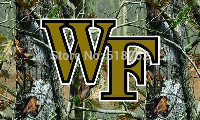 Wake Forest Demon Deacons camo background Flag  3x5FT  Custom flag grommets 6038