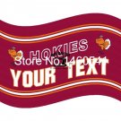 Virginia Tech Hokies YOUR TEXT Flag 3ft x 5ft Polyester Flying 90x150 cm
