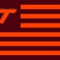 Virginia Tech Hokies With Modified US Flag 3ft x 5ft Polyester  Custom flag