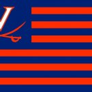 Virginia Cavaliers With Modified US Flag 3ft x 5ft Polyester Banner Flying