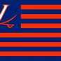 Virginia Cavaliers With Modified US Flag 3ft x 5ft Polyester Banner Flying