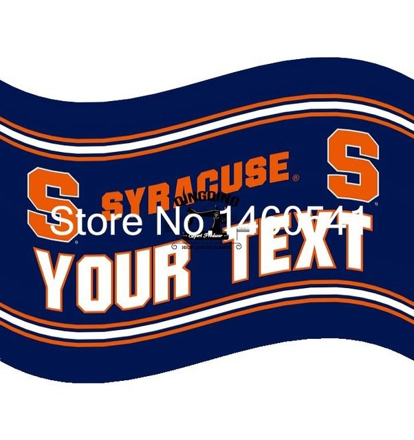 Syracuse Orange YOUR TEXT Flag 3ft x 5ft Polyester  Banner Flying