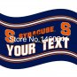 Syracuse Orange YOUR TEXT Flag 3ft x 5ft Polyester  Banner Flying