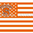 Syracuse Orange Team USA stars and stripes Fan Flag 3x5 ft Banner metal holes