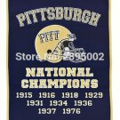 University of Pittsburgh Panthers College  Flag Polyester grommets 3x5 ft