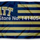 Pittsburgh Panthers with stripes Flag 3X5FT  100D Polyester grommets custom009