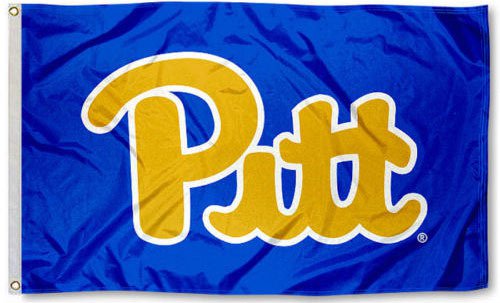 Pittsburgh Panthers Throwback Royal Blue College Nylon Indoor Outdoor Flag 3x5ft