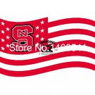 North Carolina State Wolfpack Flag 3ft x 5ft Polyester  Flying Size No.90x150 cm