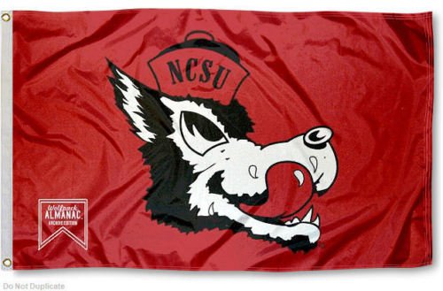 North Carolina State Wolfpack Throwback Logo college banner 3X5ft Flag