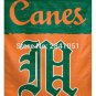 Miami Hurricanes Throwback Helmet Team American Outdoor Indoor  Flag 3X5 ft
