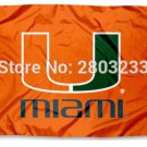 University of Miami Hurricanes Flag Canes Tailgating Nation College Flag 3X5FT
