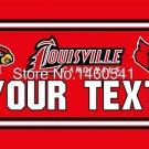 Louisville Cardinals YOUR TEXT Flag 3ft x 5ft Polyester  Banner Flying