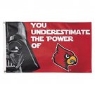 Louisville Cardinals Star Wars Large Indoor Outdoor  Flag 3x5ft metal holes