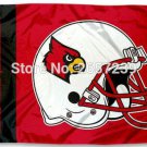 Louisville Cardinals Helmet Flag 3x5FT Polyester brass grommets custom66