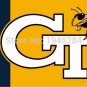 Georgia Tech Yellow Jackets Wordmark Flag Banner 003 Brass Grommets New 3x5FT