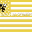 Georgia Tech Yellow Jackets with stripes and stars Flag 3x5FT  brass grommets
