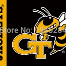 University of Georgia Tech Yellow Jackets Wordmark Flag Brass Grommets 3x5FT