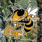 Georgia Tech Yellow Jackets Real Tree Camo Flag 3x5 FT  brass grommets custom