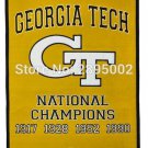 Georgia Tech Yellow Jackets College Basketball  Flag Polyester grommets 3x5 ft