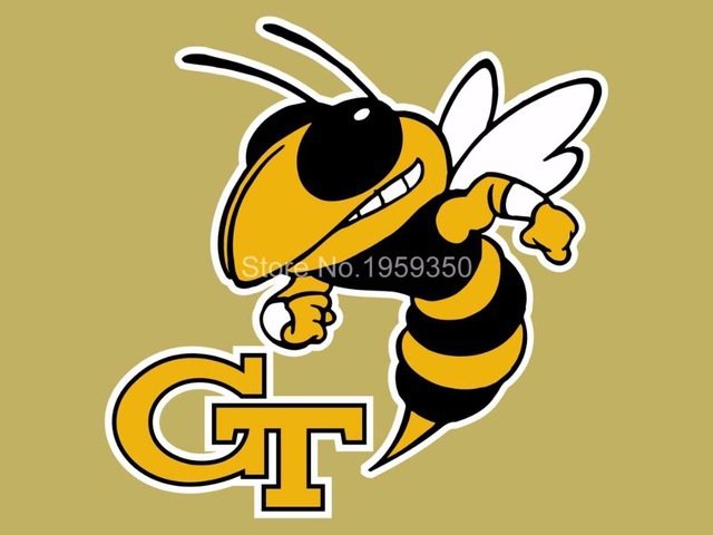 Georgia Tech Yellow Jackets Flag 3ftx5ft Banner 100D Polyester  Flag(1)
