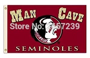 Florida State Seminoles Man Cave  Flag 3x5FT Polyester brass grommets custom