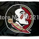 College Florida State Seminoles New Logo Black Large Outdoor Flag 3FTX 5FT
