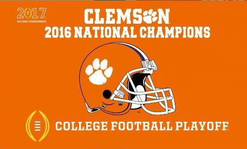3x5ft Clemson Tigers Flag polyester digital print banner with 2 Metal Grommets