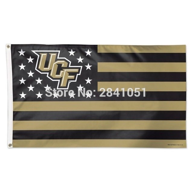 UCF KNIGHTS CENTRAL FLORIDA Stripes American Outdoor Indoor  College Flag 3X5 ft